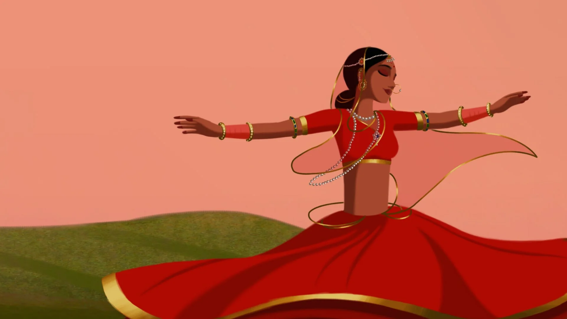 Bombay Rose has a unique visual animation style