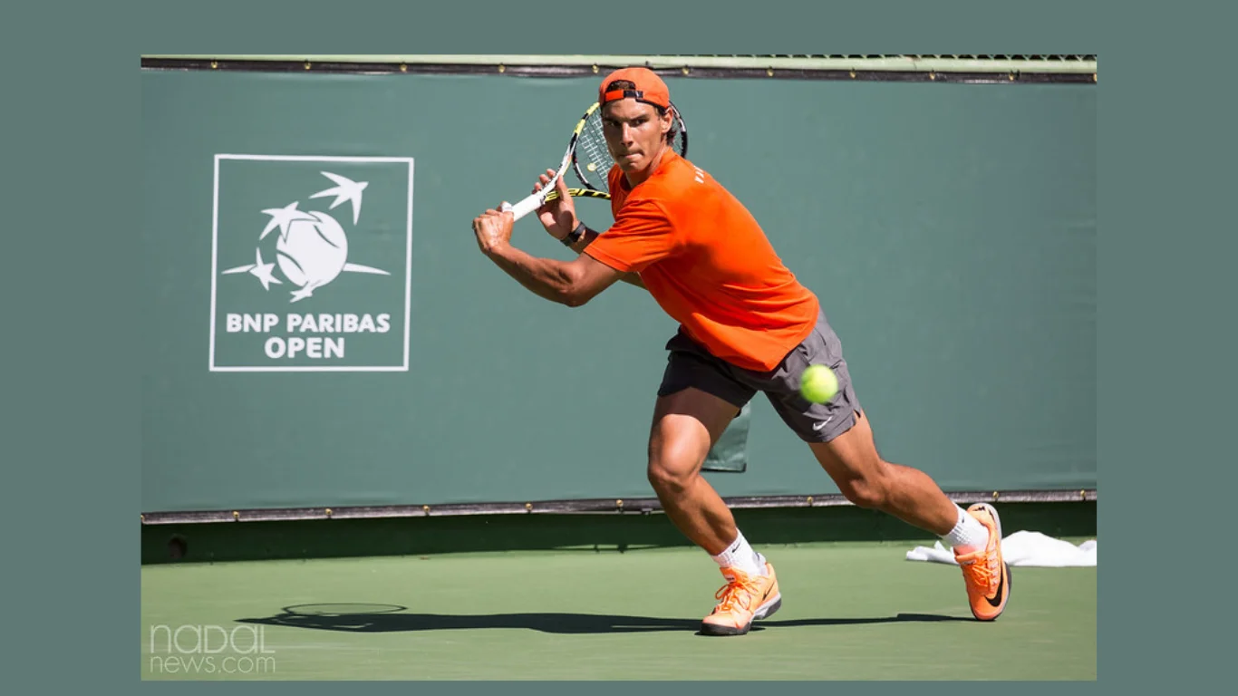 Rafael Nadal al torneo di tennis Indian Wells nel 2014