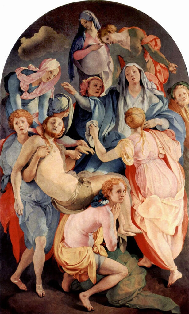In The Deposition From the Cross, Jacopo Pontormo gives an unconventional take on the deposition of Christ.