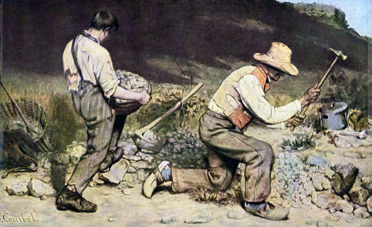 The Stone Breakers, Gustave Courbet, 1849.