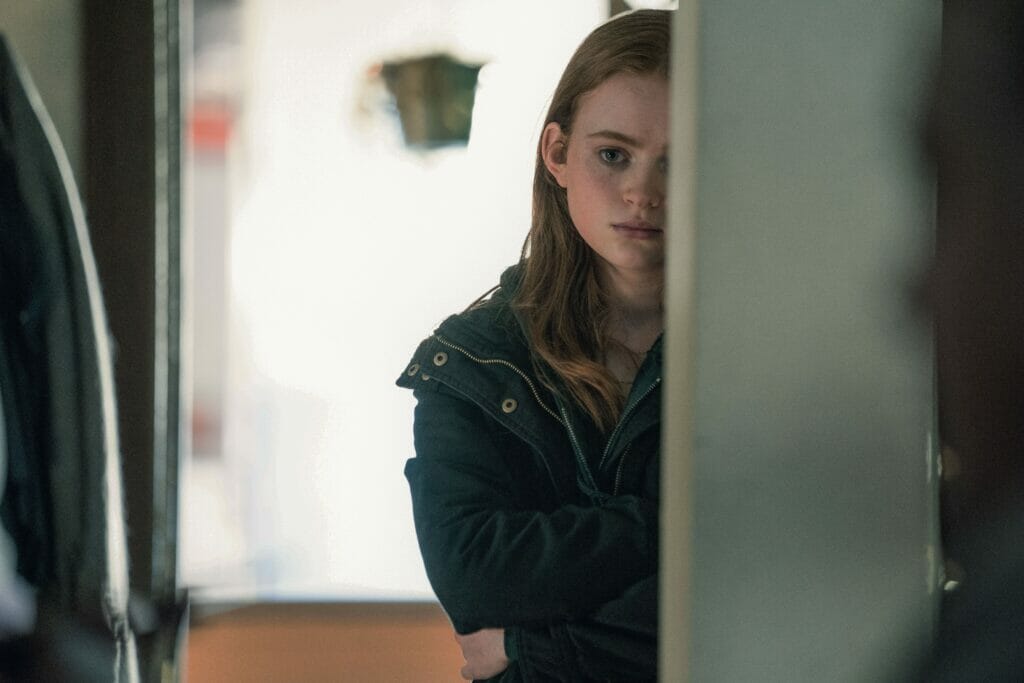 The actress Sadie Sink in The Whale movie