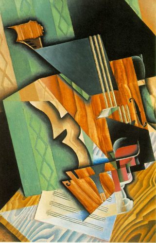 Juan Gris, Violin and Glass, 1915, Harvard Museum