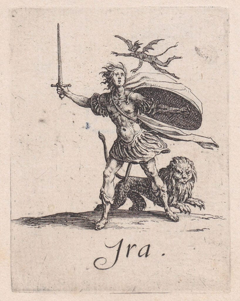 La Colère (Wrath), From Les Péchées Capitaux (The Deadly Sins) Jacques Callot French ca. 1620 Image Courtesy of The Metropolitan Museum of Art, New York