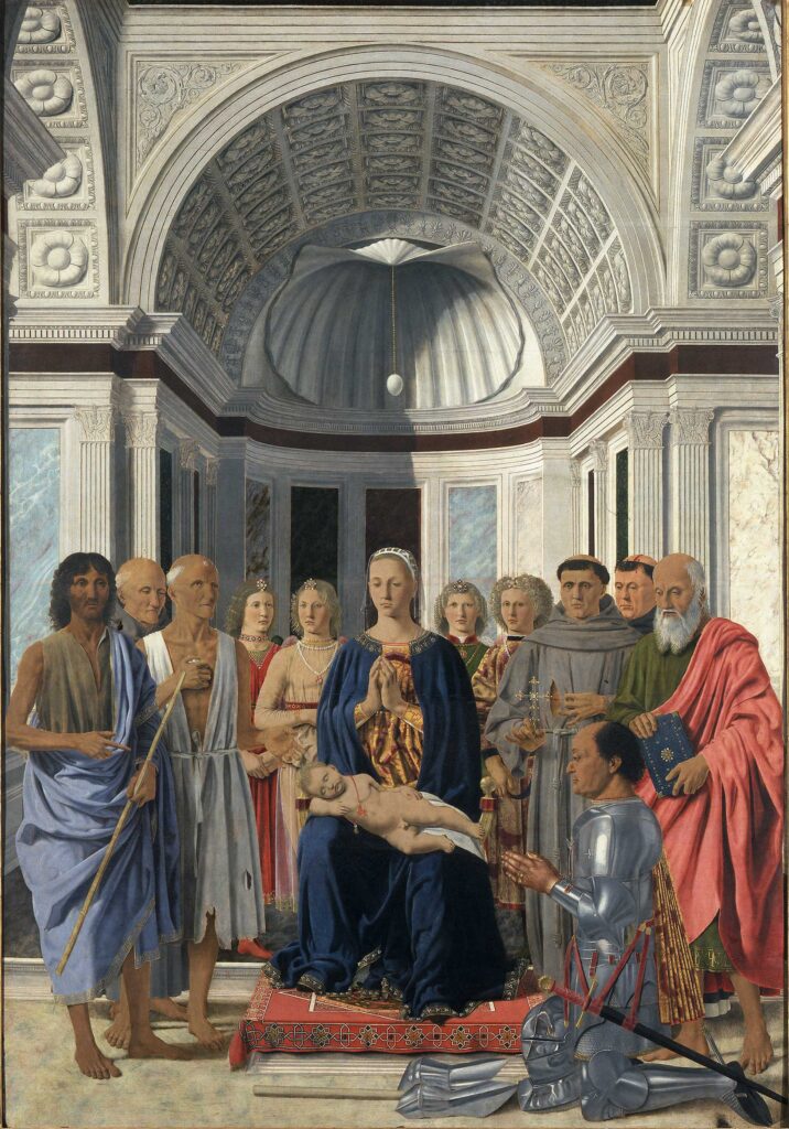Madonna della Misericordia, Piero della Francesca, 1474, image courtesy of the Pinacoteca di Brera, Milan