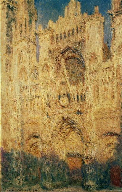 Cathédrale de Rouen, le soir, Claude Monet, 1894, Russie, Moscou, musée des Beaux-Arts Pouchkine.