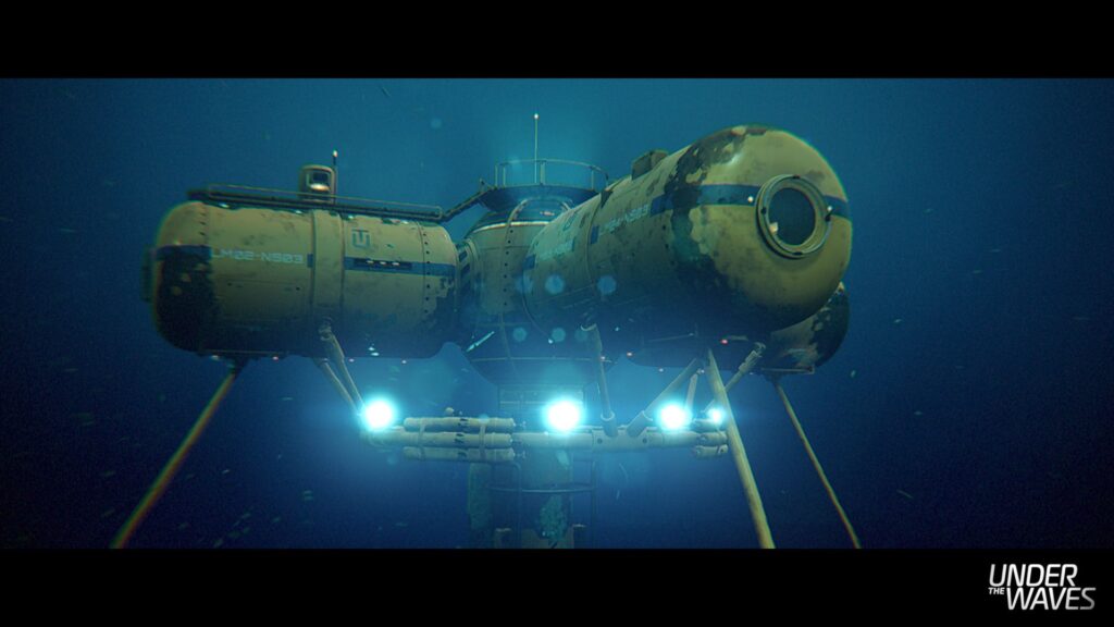 Screenshot of Under the Waves - the underwater base