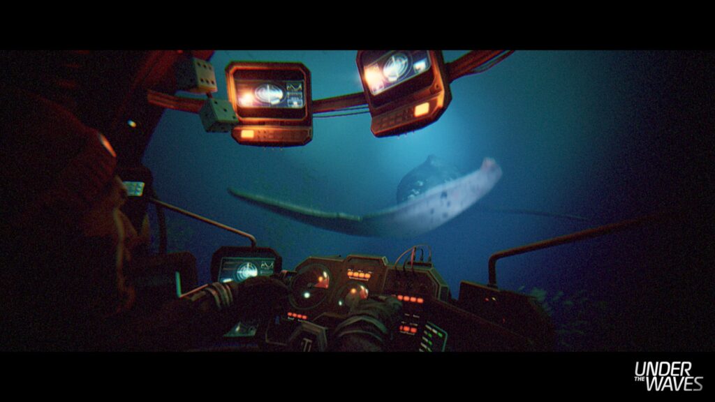 Screenshot of Under the Waves - inside the submarine