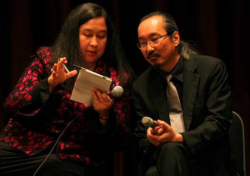 Satoshi Kon during an interview