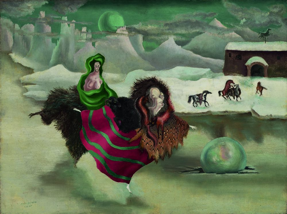 Leonora Carrington, La joie de patinage, 1941, Madrid, Collection Pérez Simón © Estate of Leonora Carrington, by SIAE 2025.