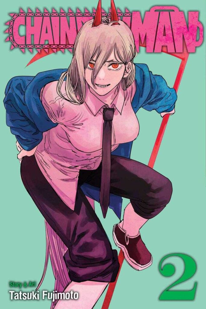 The cover of Chainsaw Man volume 2, featuring Power
