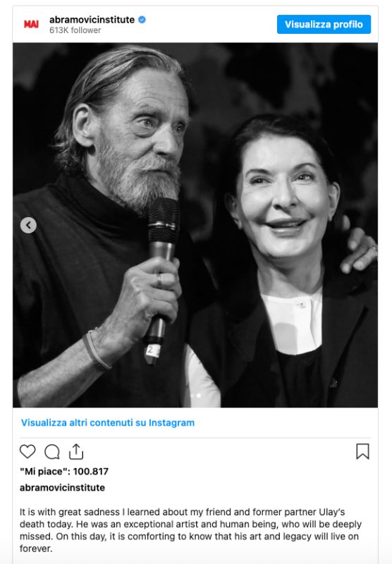 Marina Abramović and Ulay 