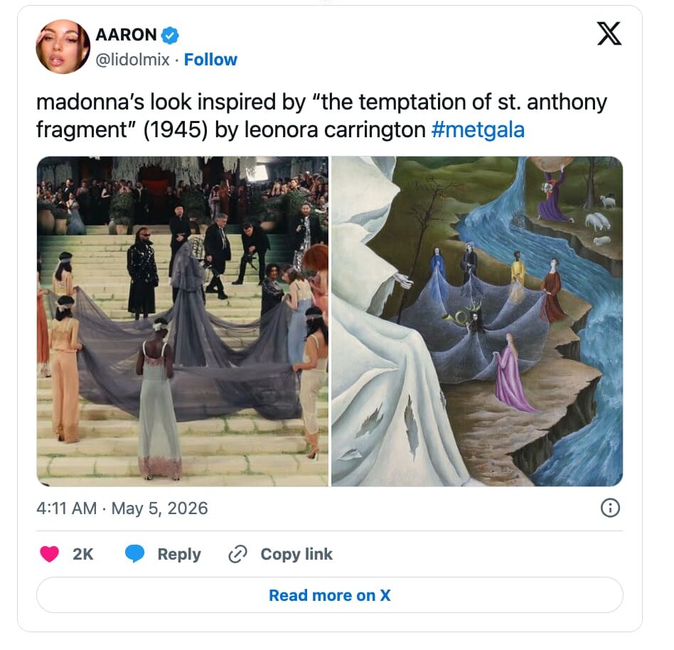 Madonna at the Met Gala 2026